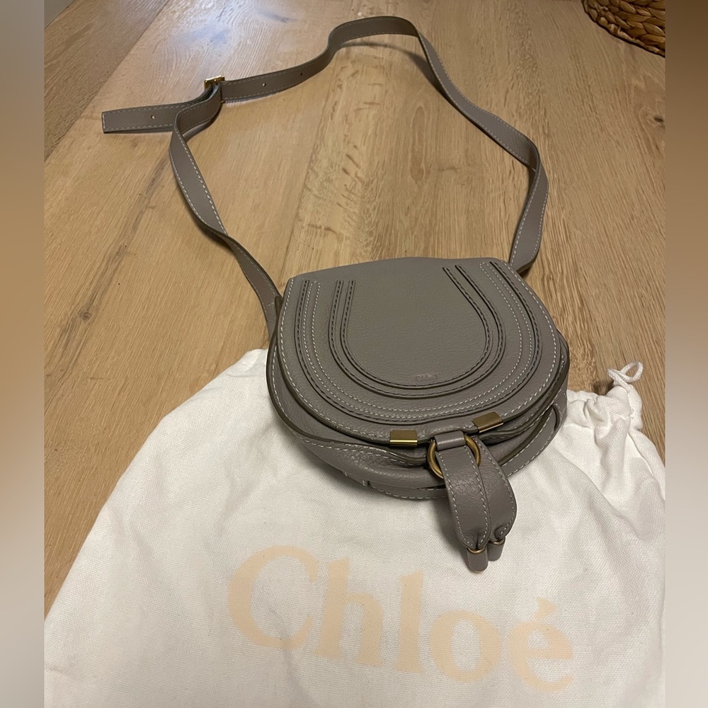 Like new Chloe Small Marcie leather saddle bag